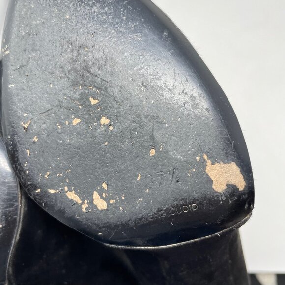 Dolce&Gabbana Black Satin Heel Size 37.5 Decollete Raso in Nero Platform - Picture 14 of 16